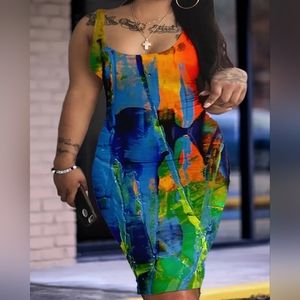 Plus Size Casual Tank Dress